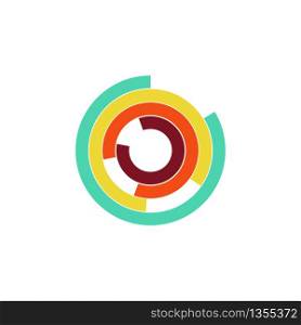 Circle chart abstract infographic. Infographic presentation concept. Vector template.. Circle chart abstract infographic. Infographic presentation concept.