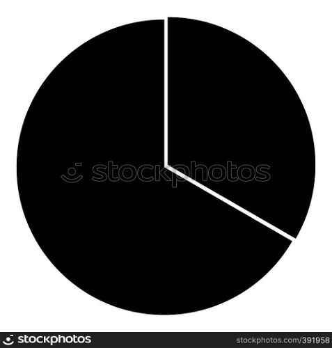 Circle chart infographic icon. Simple illustration of circle chart infographic vector icon for web design. Circle chart infographic icon, simple style