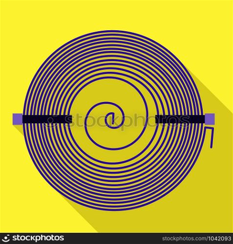 Circle coil icon. Flat illustration of circle coil vector icon for web design. Circle coil icon, flat style