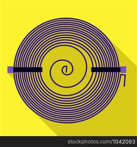 Circle coil icon. Flat illustration of circle coil vector icon for web design. Circle coil icon, flat style