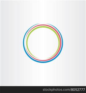 circle colorful frame icon vector background