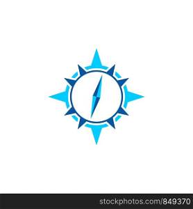Circle Compass Rose Logo Template Illustration Design. Vector EPS 10.