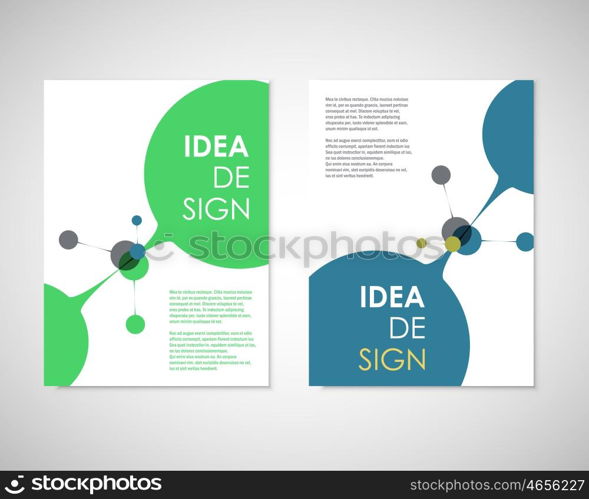 Circle Connection. Cover design for medical, social reports and presentations, technology and your ideas.