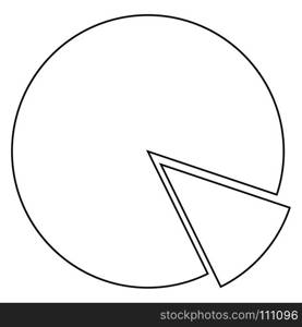 Circle diagram icon . Black color .. Circle diagram icon . Black color . Flat illustration