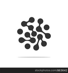 Circle Dot Particle Logo Template Illustration Design. Vector EPS 10.