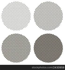 circle dots pattern pop art, vintage halftone effects for comic background vector round dot pattern