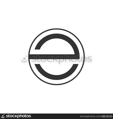 Circle E Letter Logo Template Illustration Design. Vector EPS 10.