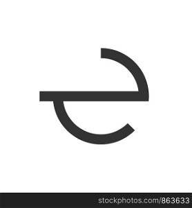 Circle E Letter Logo Template Illustration Design. Vector EPS 10.