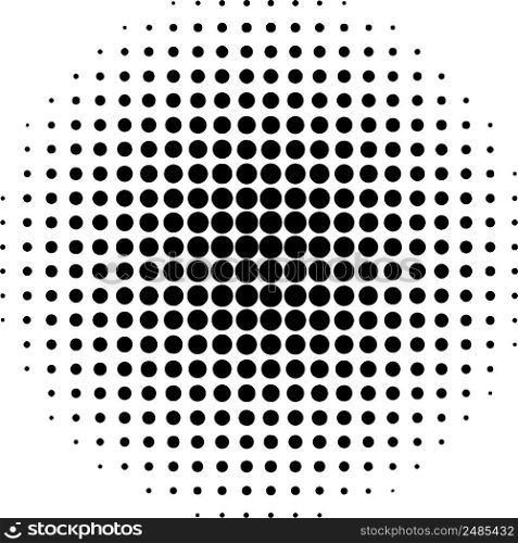 Circle effect, halftone dot pattern, pop art comic rays style
