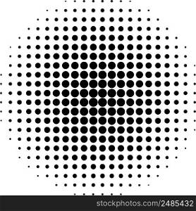 Circle effect, halftone dot pattern, pop art comic rays style