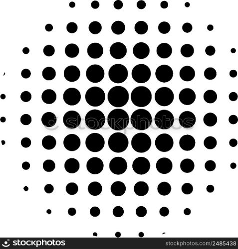 Circle, effect halftone dot pattern pop art comic rays style