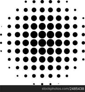 Circle, effect halftone dot pattern pop art comic rays style
