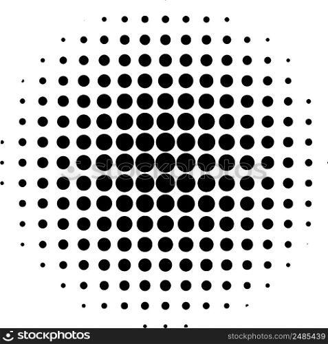 Circle effect halftone dot pattern, pop art comic rays style