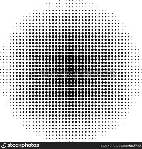 Circle effect halftone dot, pattern, pop art comic rays style