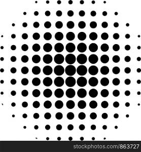 Circle effect halftone, dot pattern pop art comic rays style