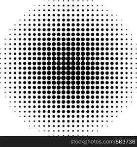 Circle effect halftone dot, pattern pop art comic rays style