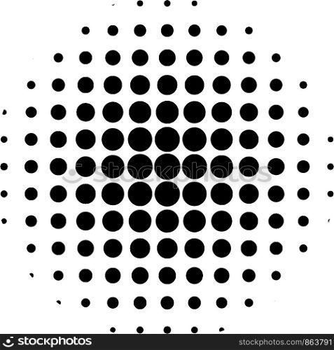 Circle effect halftone dot pattern, pop art comic rays style