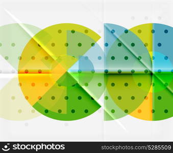 Circle elements on black background. Circle elements on black background, vector geometric template design