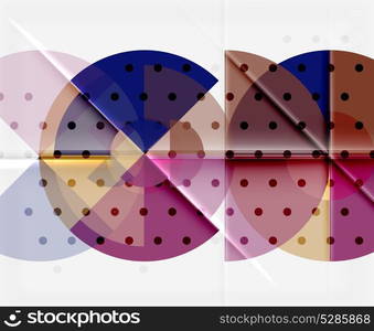 Circle elements on black background. Circle elements on black background, vector geometric template design