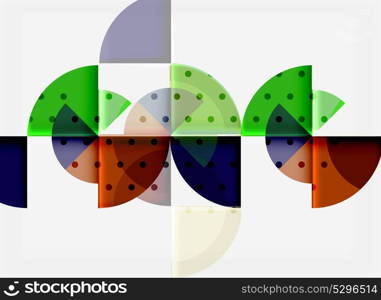 Circle elements on black background. Circle elements on black background, vector geometric template design