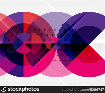 Circle elements on black background. Circle elements on black background, vector geometric template design