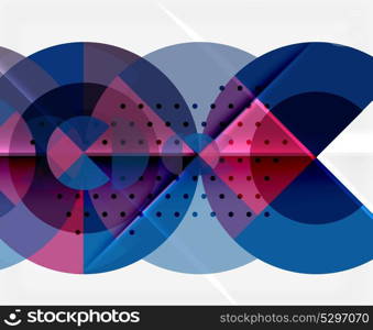 Circle elements on black background. Circle elements on black background, vector geometric template design