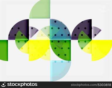 Circle elements on black background. Circle elements on black background, vector geometric template design