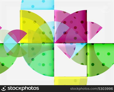 Circle elements on black background. Circle elements on black background, vector geometric template design