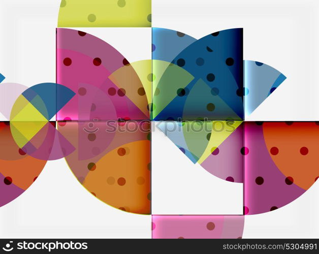 Circle elements on black background. Circle elements on black background, vector geometric template design