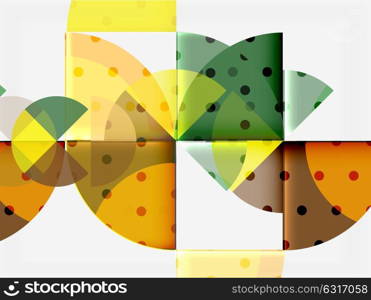 Circle elements on black background. Circle elements on black background, vector geometric template design