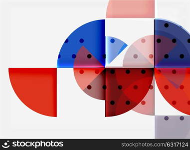 Circle elements on black background. Circle elements on black background, vector geometric template design