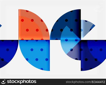 Circle elements on black background. Circle elements on black background, vector geometric template design