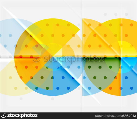 Circle elements on black background. Circle elements on black background, vector geometric template design