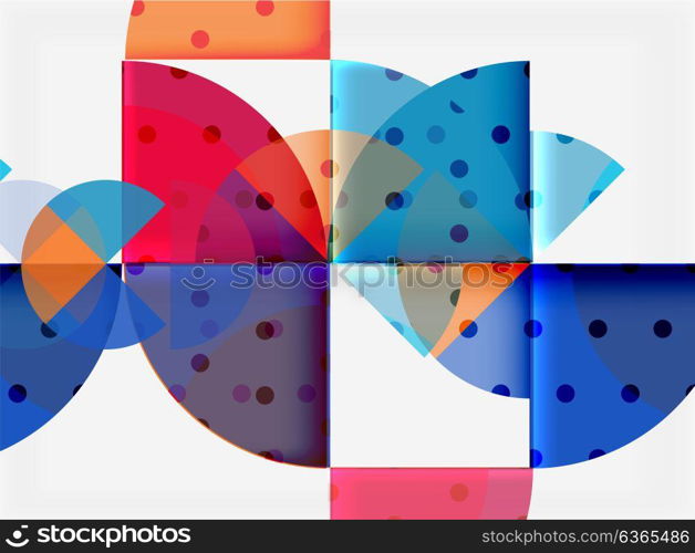 Circle elements on black background. Circle elements on black background, vector geometric template design