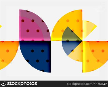 Circle elements on black background. Circle elements on black background, vector geometric template design