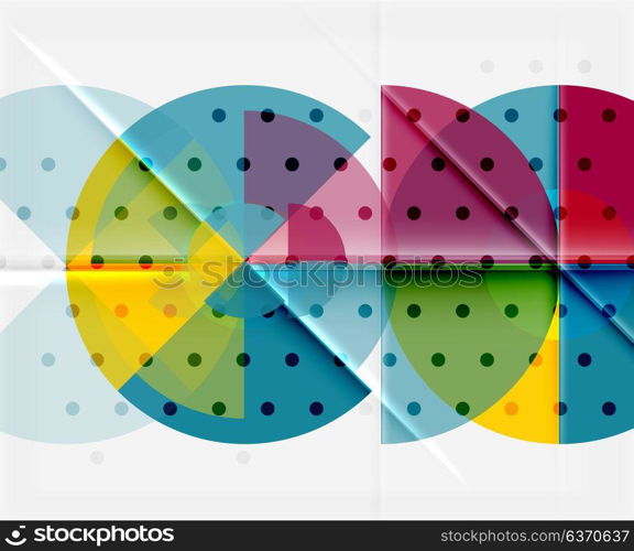 Circle elements on black background. Circle elements on black background, vector geometric template design