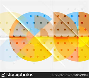 Circle elements on black background. Circle elements on black background, vector geometric template design