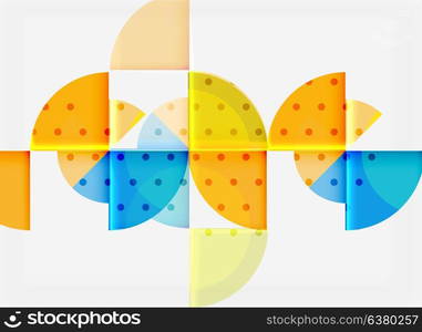 Circle elements on black background. Circle elements on black background, vector geometric template design