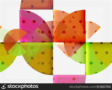 Circle elements on black background. Circle elements on black background, vector geometric template design