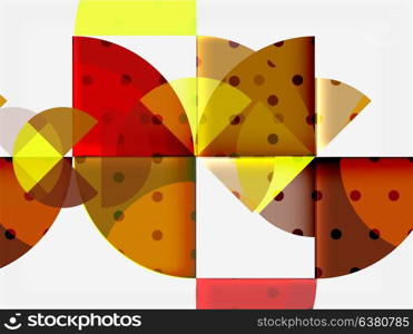 Circle elements on black background. Circle elements on black background, vector geometric template design