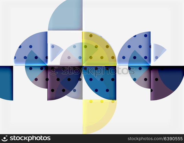 Circle elements on black background. Circle elements on black background, vector geometric template design