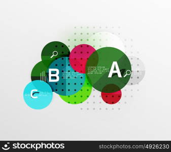 Circle geometric abstract background. Circle geometric abstract background. Vector template background for workflow layout, diagram, number options or web design