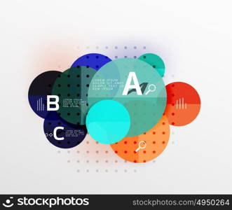 Circle geometric abstract background. Circle geometric abstract background. Vector template background for workflow layout, diagram, number options or web design