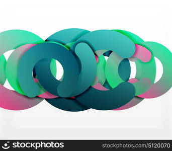 Circle geometric abstract background, colorful business or technology design for web. Circle geometric abstract background, colorful business or technology design for web. Paper round shapes - rings, geometric 3d style texture, banner