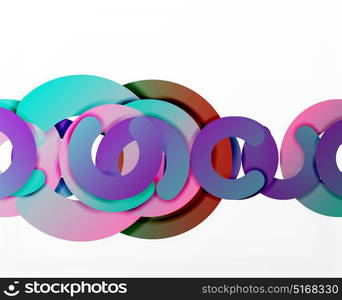 Circle geometric abstract background, colorful business or technology design for web. Circle geometric abstract background, colorful business or technology design for web. Paper round shapes - rings, geometric 3d style texture, banner