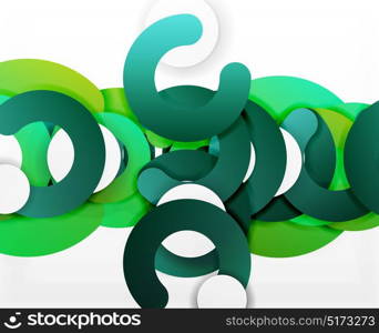 Circle geometric abstract background, colorful business or technology design for web. Circle geometric abstract background, colorful business or technology design for web. Paper round shapes - rings, geometric 3d style texture, banner