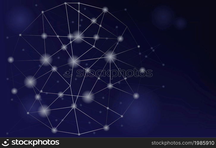 Circle Globe Digital Network Connection Technology Vector Background