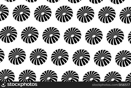 circle Halftone abstract background of concentric black and white graphics