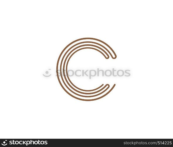 Circle line Logo Template vector icon design