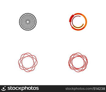 Circle line Logo Template vector icon design